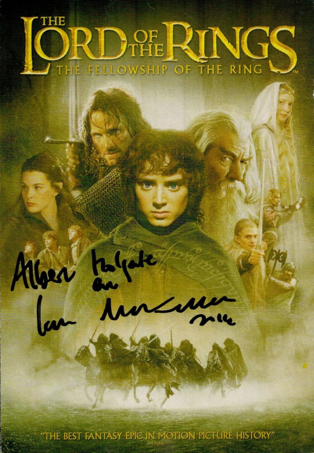 Lot 575: Ian McKellen signed Lord of the Rings DVD...