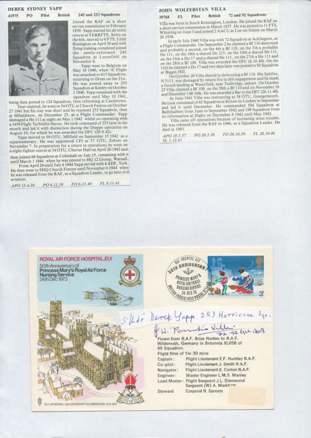 Lot 87: WW2 BOB fighter pilot Leslie Pearce 236 sqn...