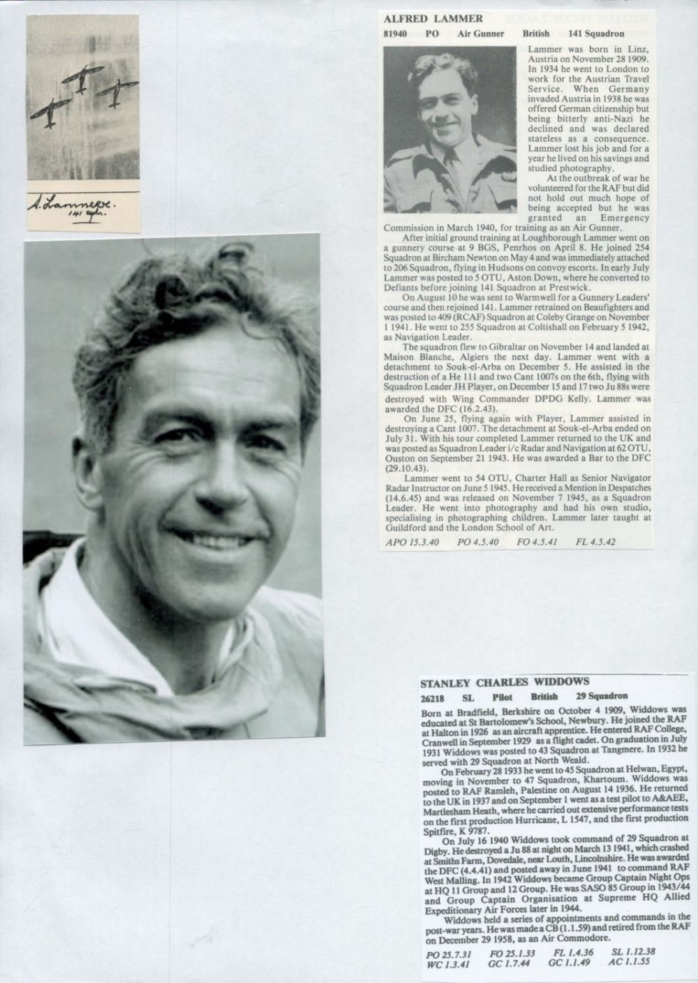 Lot 91: WW2 BOB fighter pilot Reginald Stretch 235 sqn...