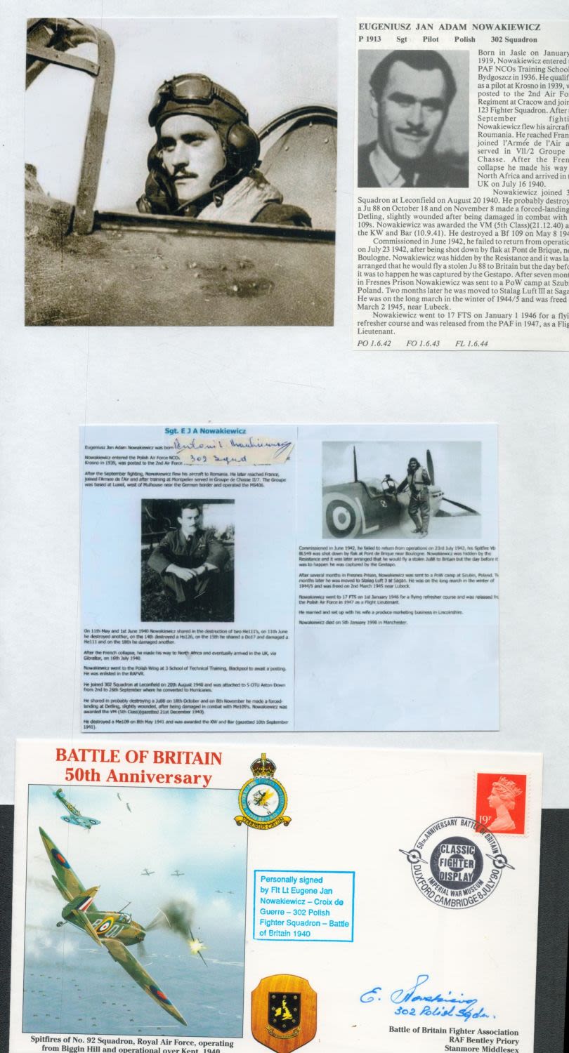 Lot 154: WW2 BOB fighter pilots John Peel 145 sqn,...