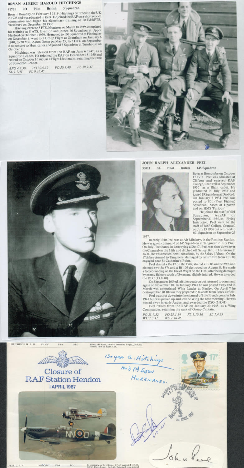 Lot 156: WW2 BOB fighter pilot Reginald Gretton 266 sqn...