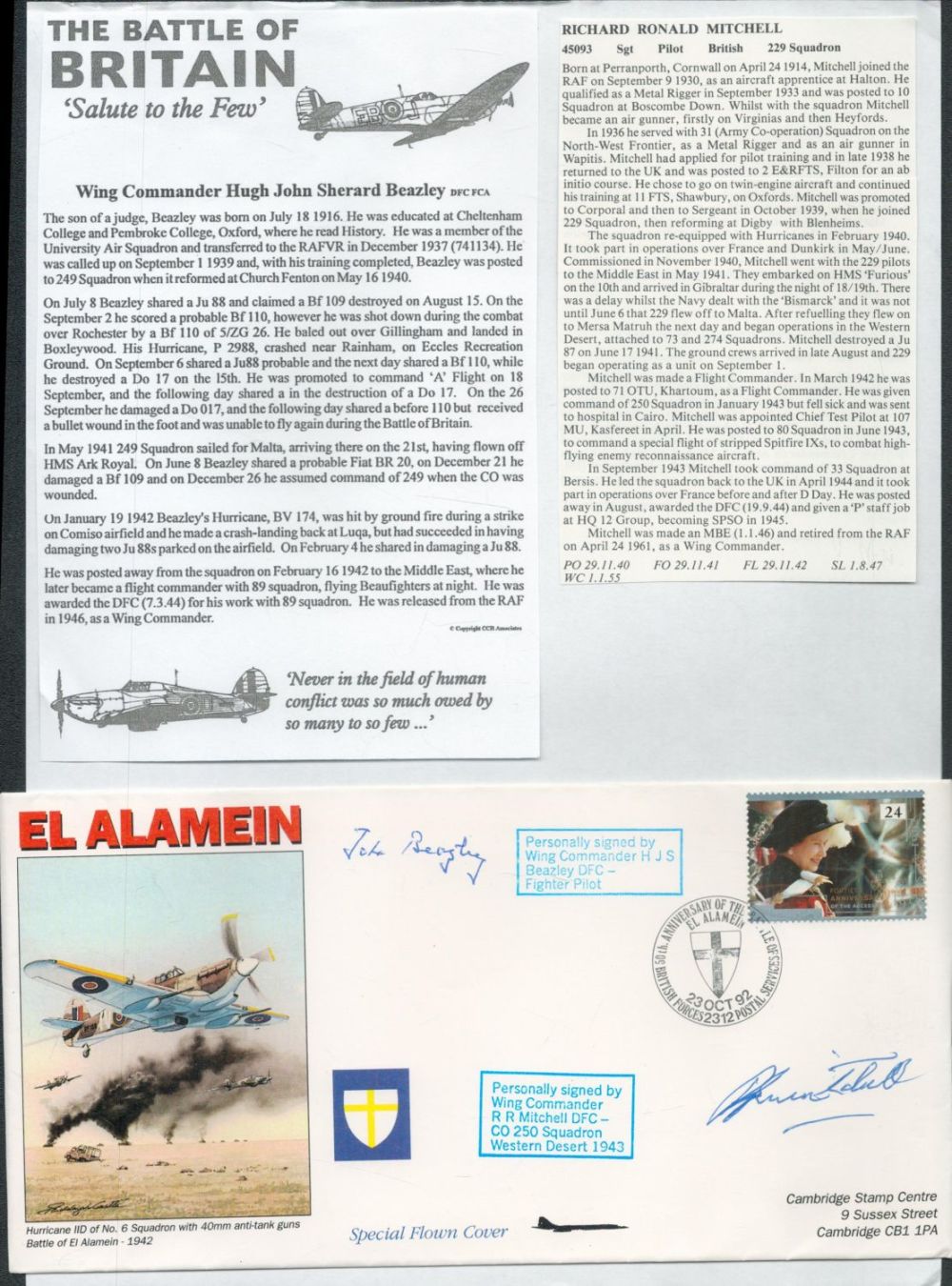 Lot 176: WW2 BOB fighter pilot Wlodzimierz Karwowski 302 sqn...