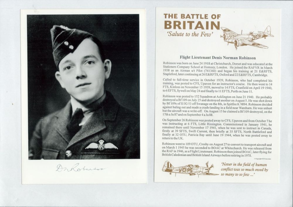 Lot 198: WW2 BOB fighter pilot Robert Beardsley 610 sqn...