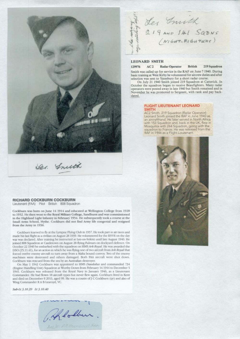 Lot 206: WW2 BOB fighter pilot Hartland de Montarville Molson...
