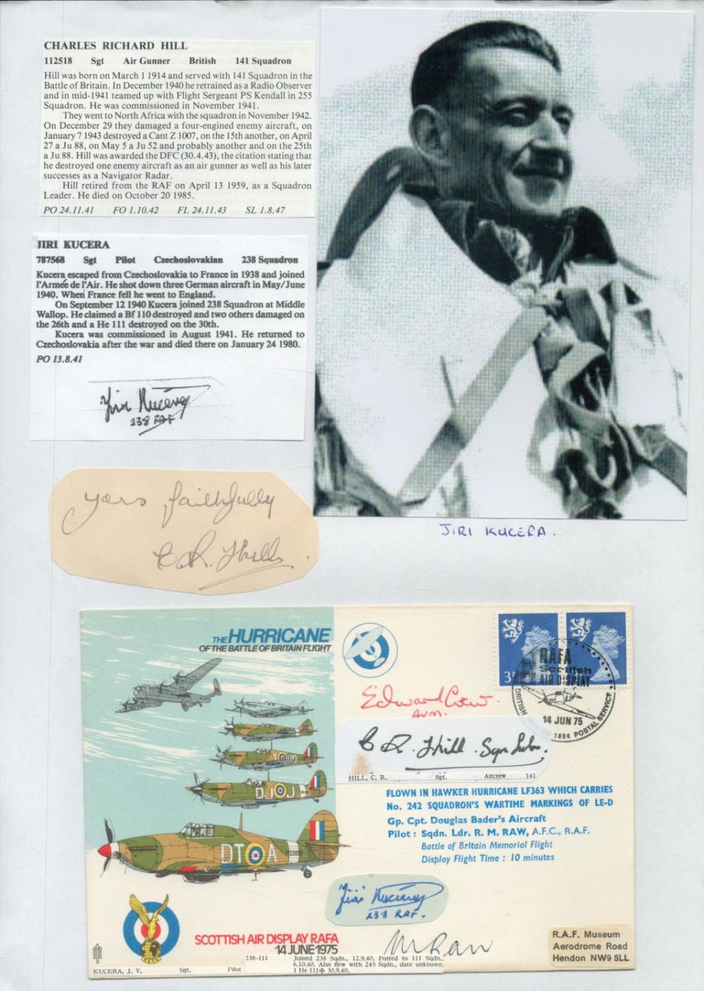Lot 233: WW2 BOB fighter pilot Anthony Miller FIU 17...