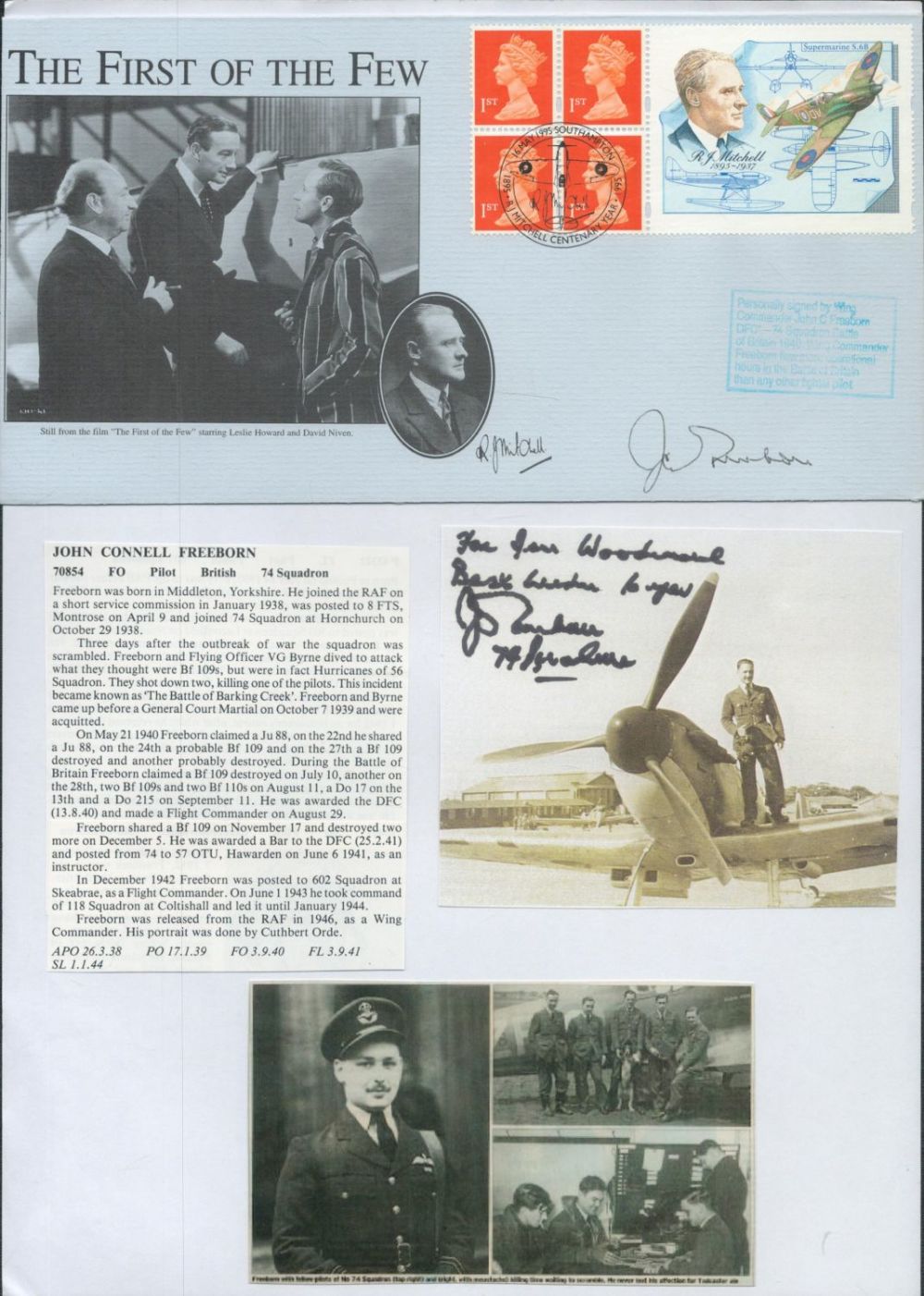 Lot 260: WW2 BOB legend Sir Keith Park signed Hawker...