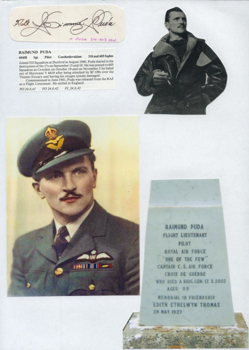 Lot 265: WW2 BOB fighter pilot Patrick Stephenson 607 sqn...