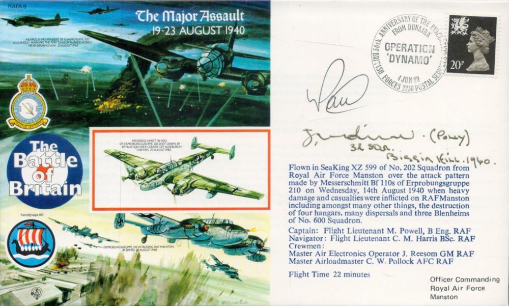 Lot 283: WW2 BOB fighter pilots Gordon Sinclair 19 sqn...
