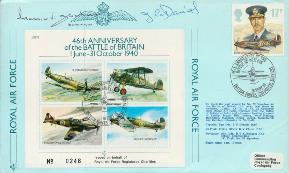 Lot 290: WW2 BOB fighter pilot James Morton 603 sqn...