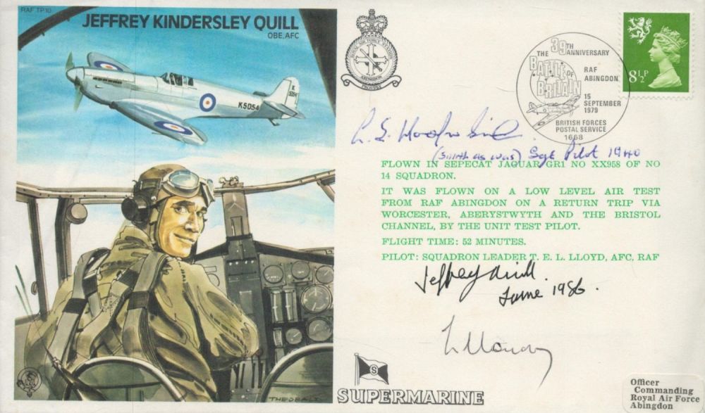 Lot 303: WW2 BOB fighter pilots Roy Ford 41 sqn,...