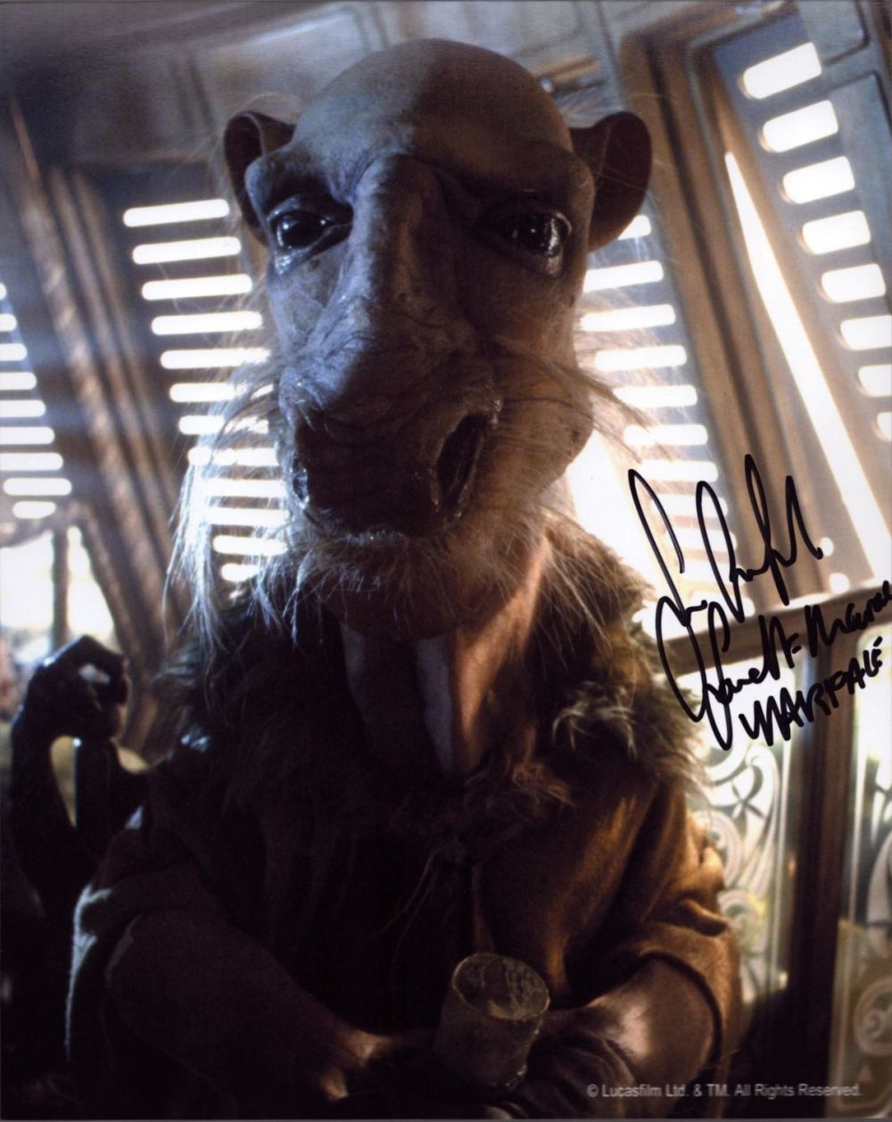 Lot 96: Sean Crawford signed Star Wars 10x8 inch colour...