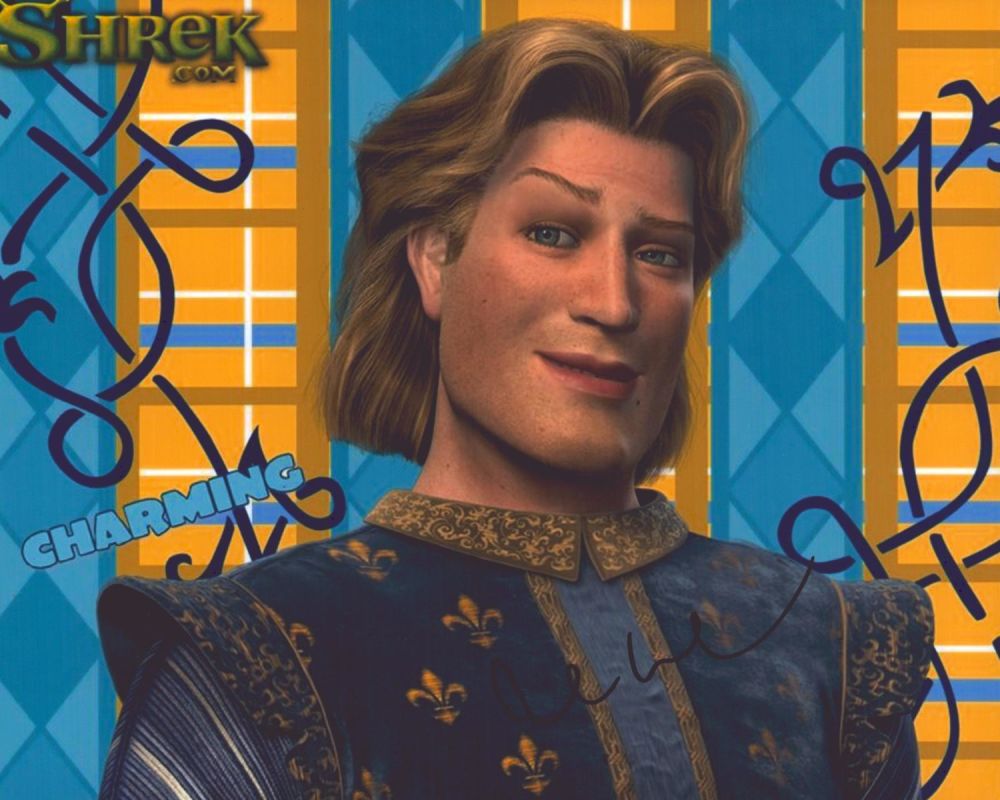 Lot 119: Rupert Everett signed Shrek Prince Charming 10x8 inch...