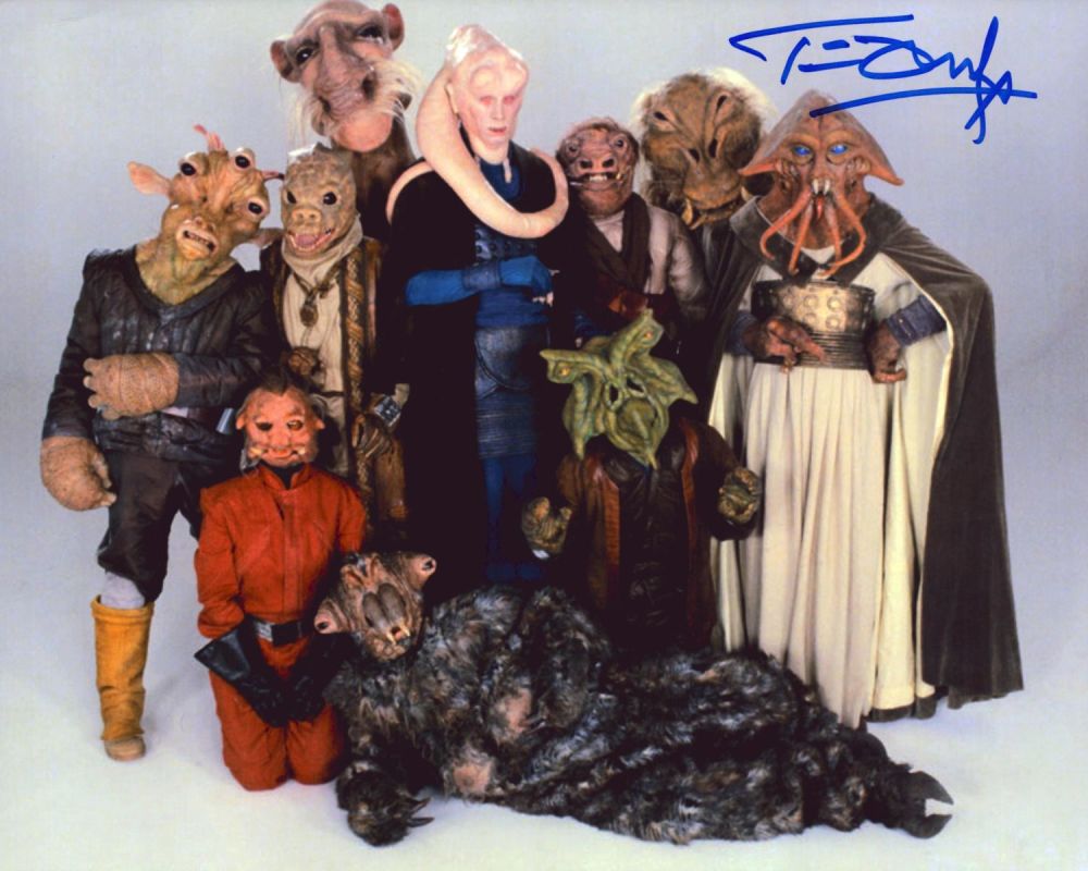 Lot 123: Tim Dry signed Star Wars 10x8 inch colour...