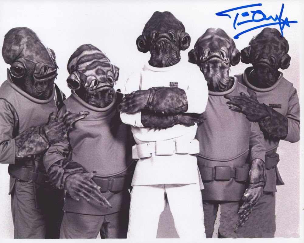 Lot 125: Tim Dry signed Star Wars 10x8 inch colour...