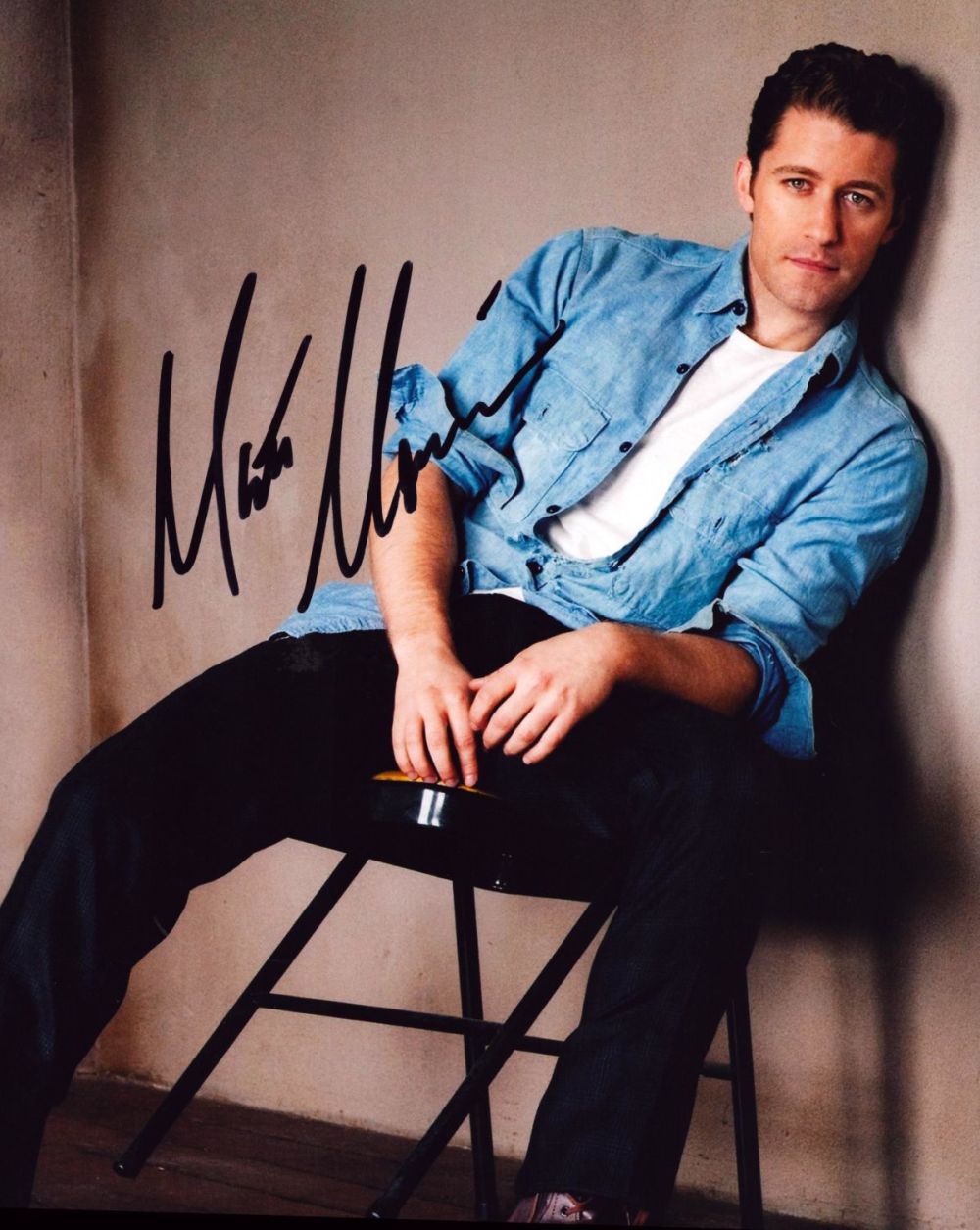 Lot 145: Matthew Morrison signed 10x8 inch colour photo. Good...