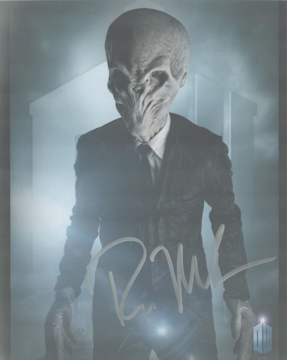 Lot 173: Ross Mullan signed 10x8 inch DR WHO colour...