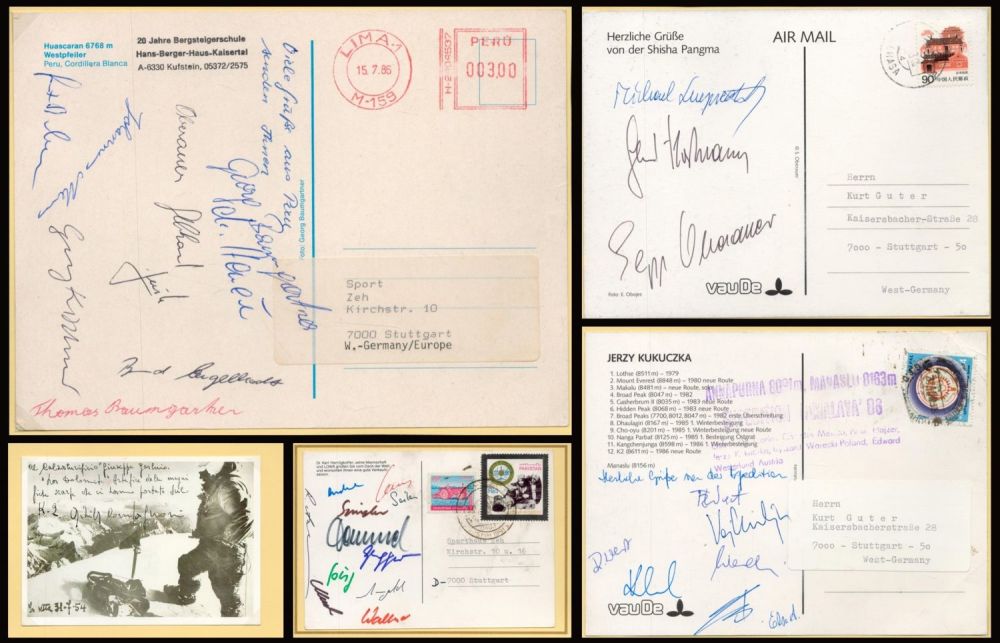 Lot 12: Sport collection of 5 multi signed postcards from...