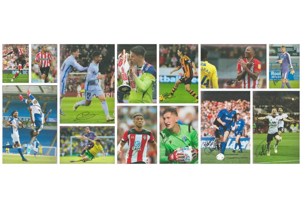Lot 23: Sports collection of 28 12x8 signed various clubs...