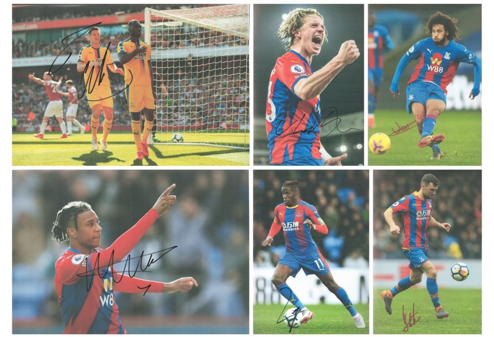 Lot 25: Sport collection of 13 12x8 signed Crystal Palace...