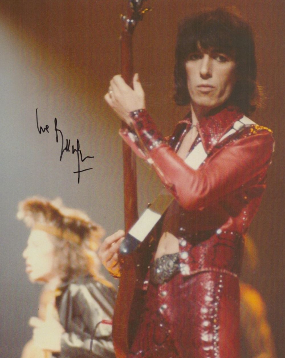 Lot 54: Bill Wyman signed 10x8 colour photo. Good condition....