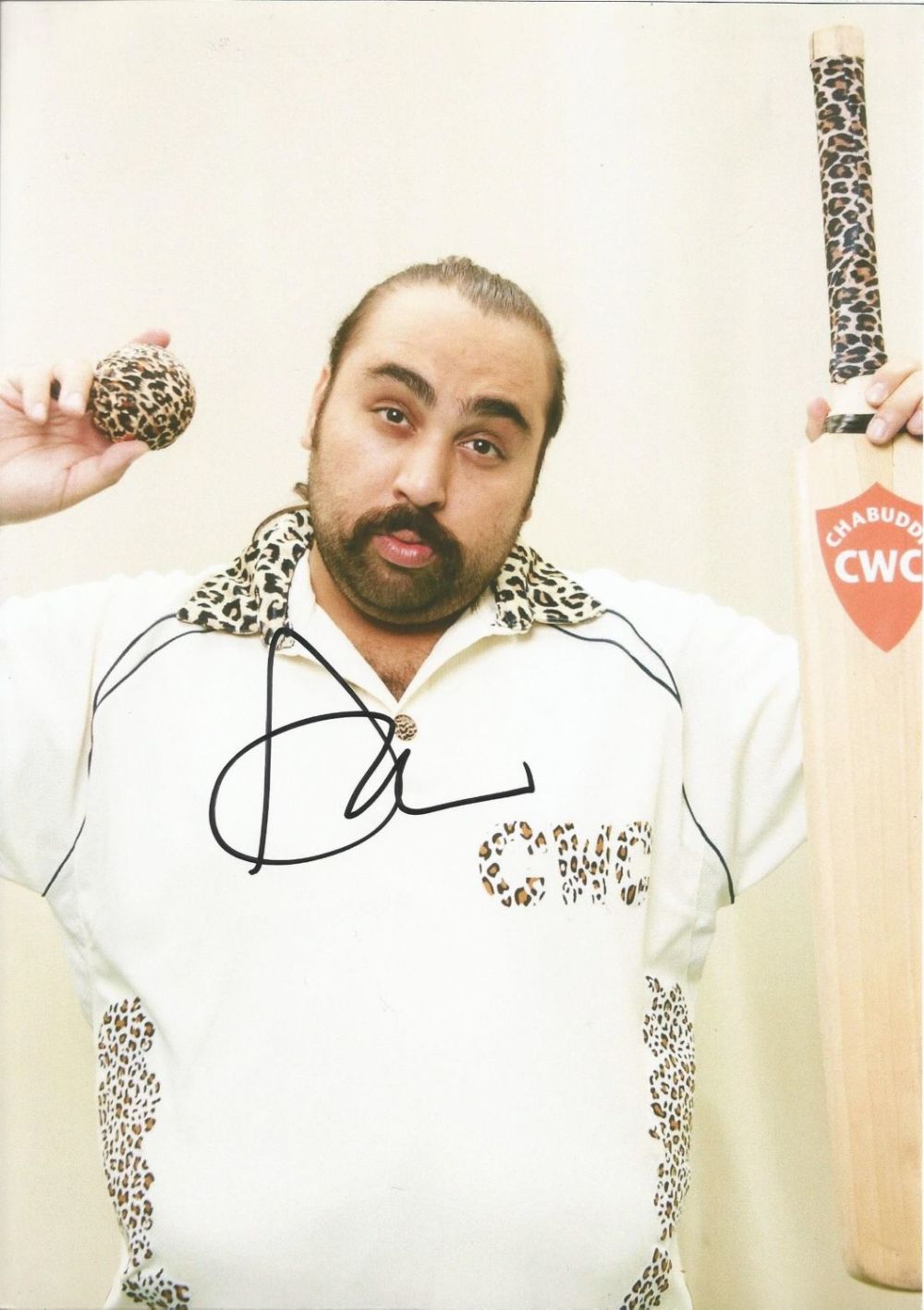 Lot 75: Comedian Asim Chaudhry signed 12x8 colour photo. Asim...