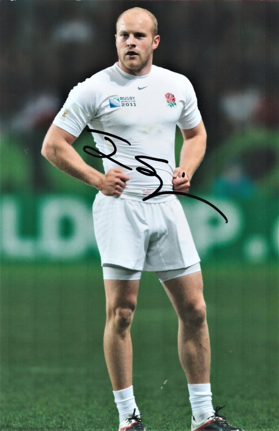 Lot 84: Joe Simpson 10x8 signed colour photo. Good condition....