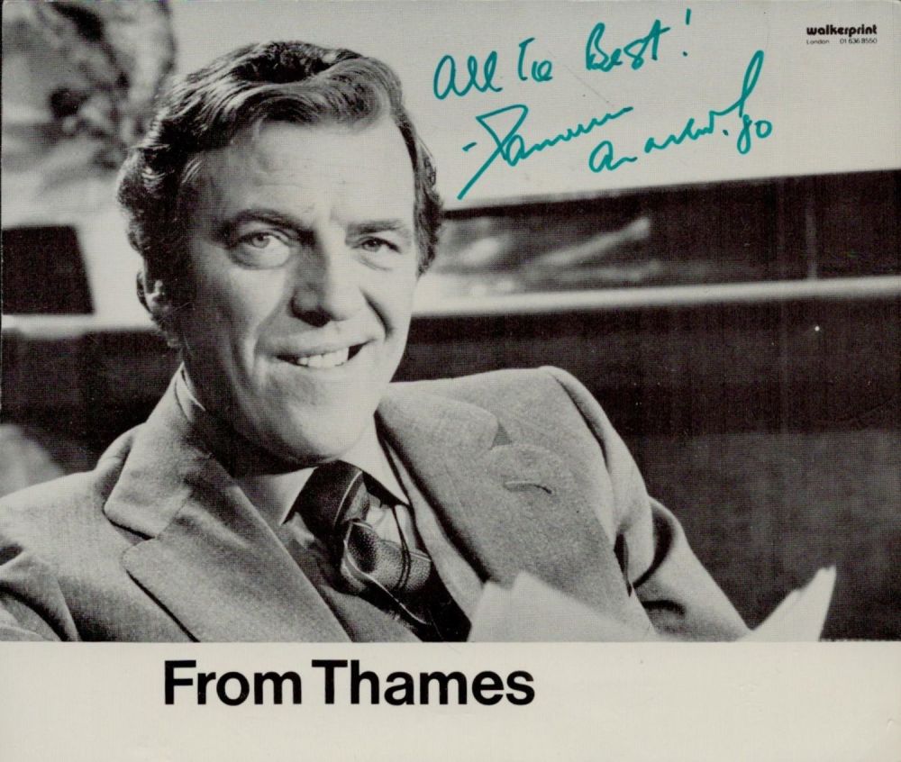 Lot 173: Eamonn Andrews signed Black and White Promo. Photo....