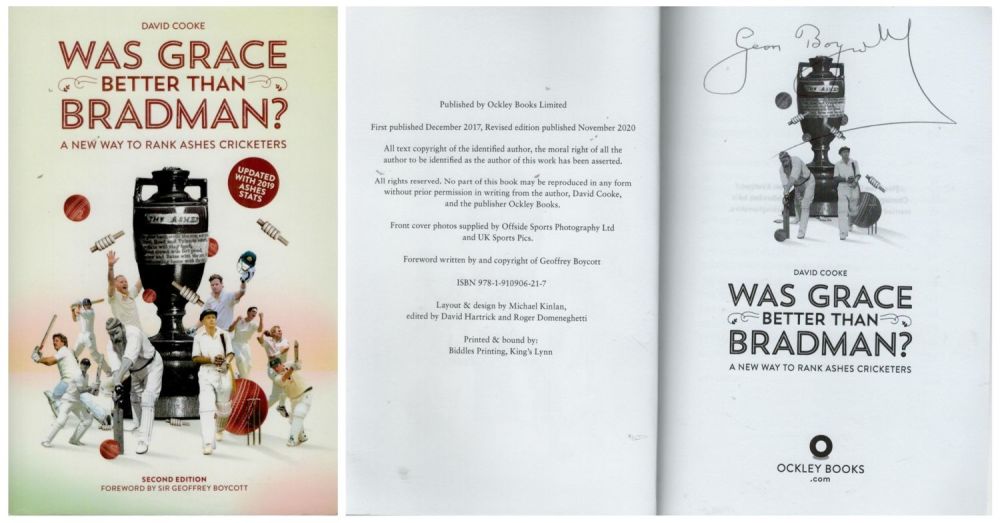 Lot 186: Signed Sir Geoffrey Boycott Second Edition paperback book....