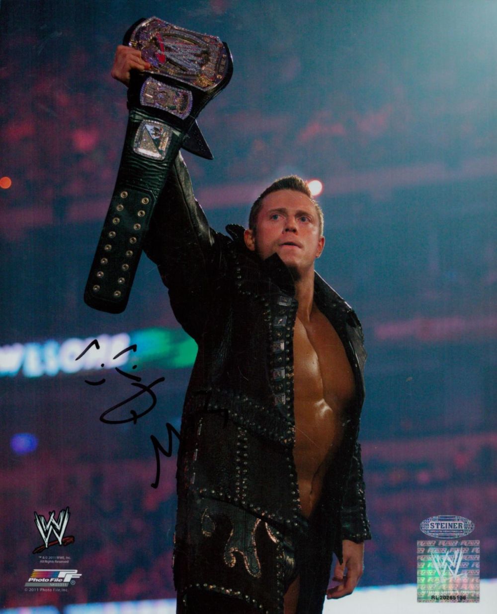 Lot 196: Michael Mizanin The Miz signed Colour photo 10x8...