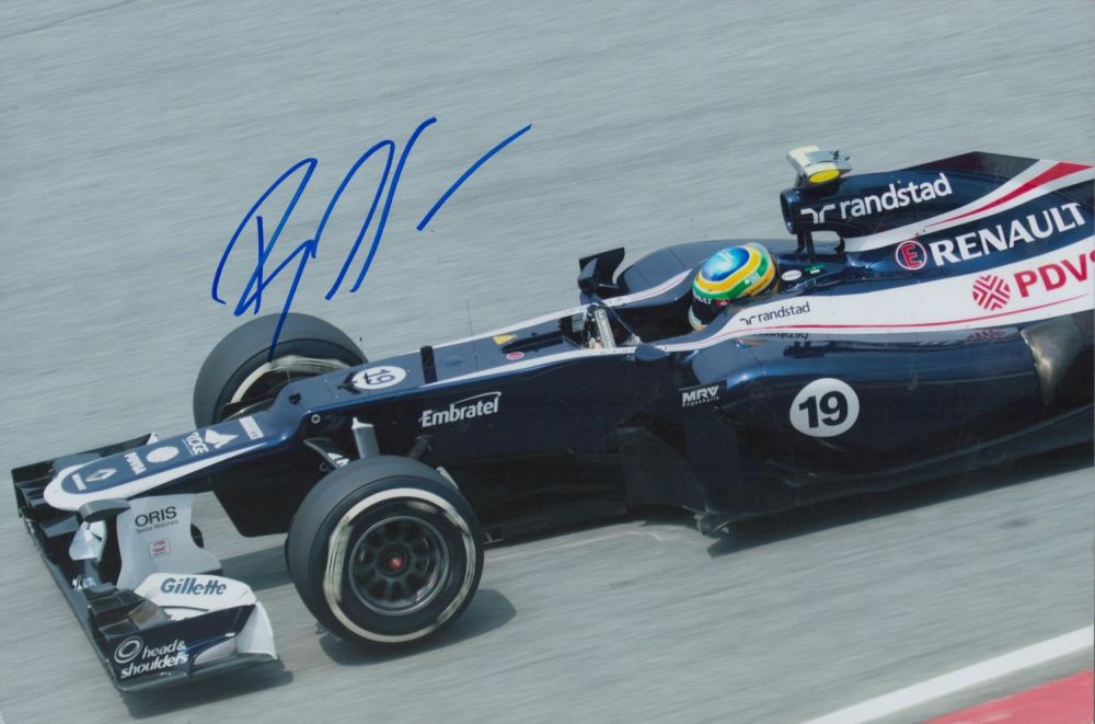 Lot 300: Bruno Senna signed Colour photo 12x8 Inch. Is...