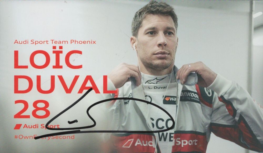 Lot 312: Loïc Duval signed Colour Promo. Photo 7x4 Inch....