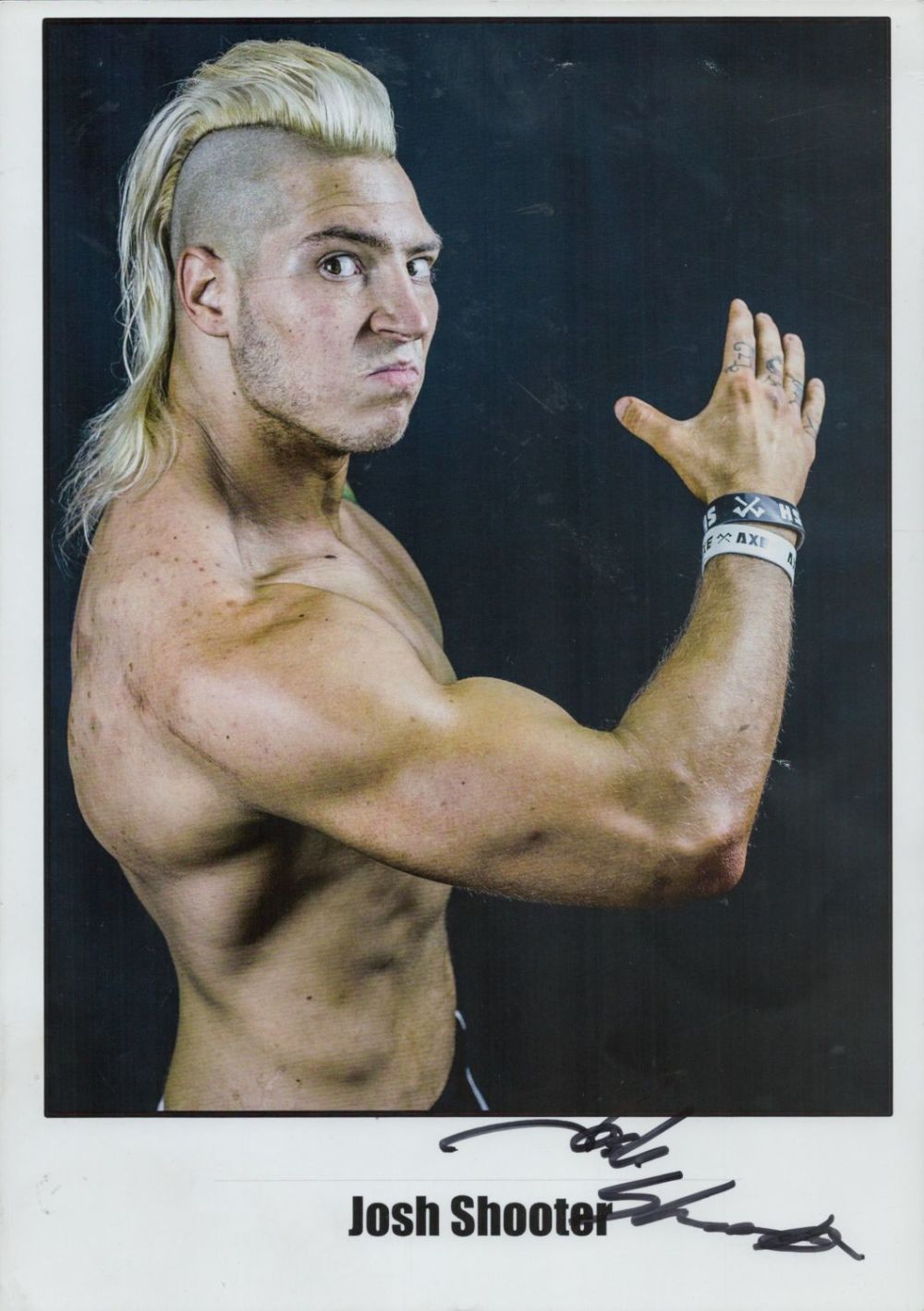 Lot 323: Josh Shooter signed Joshua Zuccato Colour Photo 12x8.25...