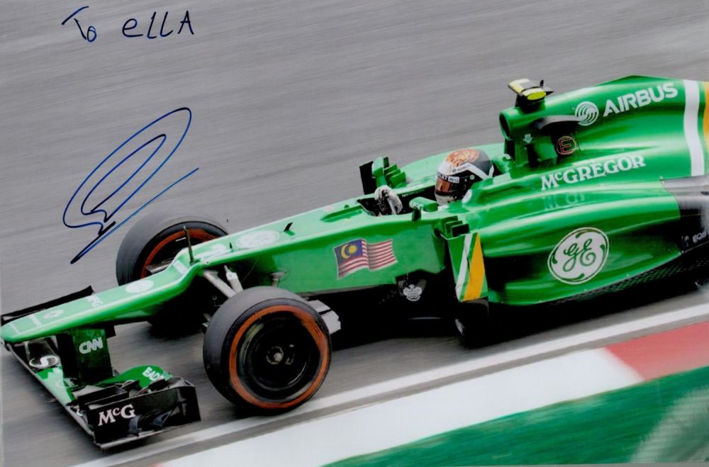 Lot 330: Giedo Van Der Garde signed Colour Photo 12x8...