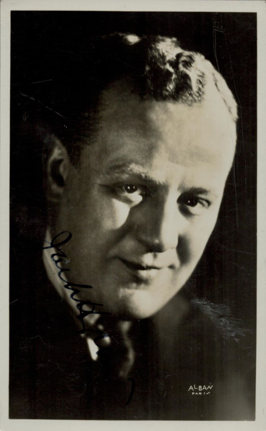 Lot 632: Jack Hylton signed vintage Black and White photo...