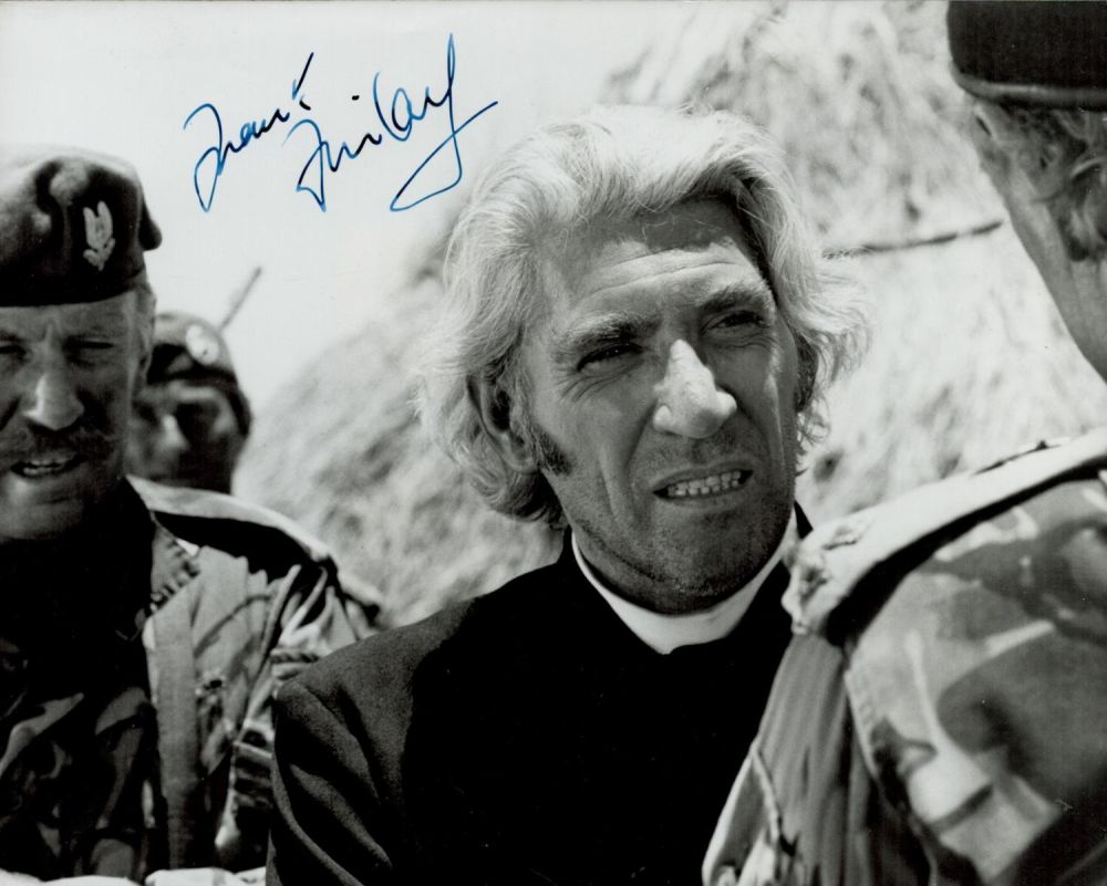 Lot 689: Frank Finlay signed 10x8 inch black and white...