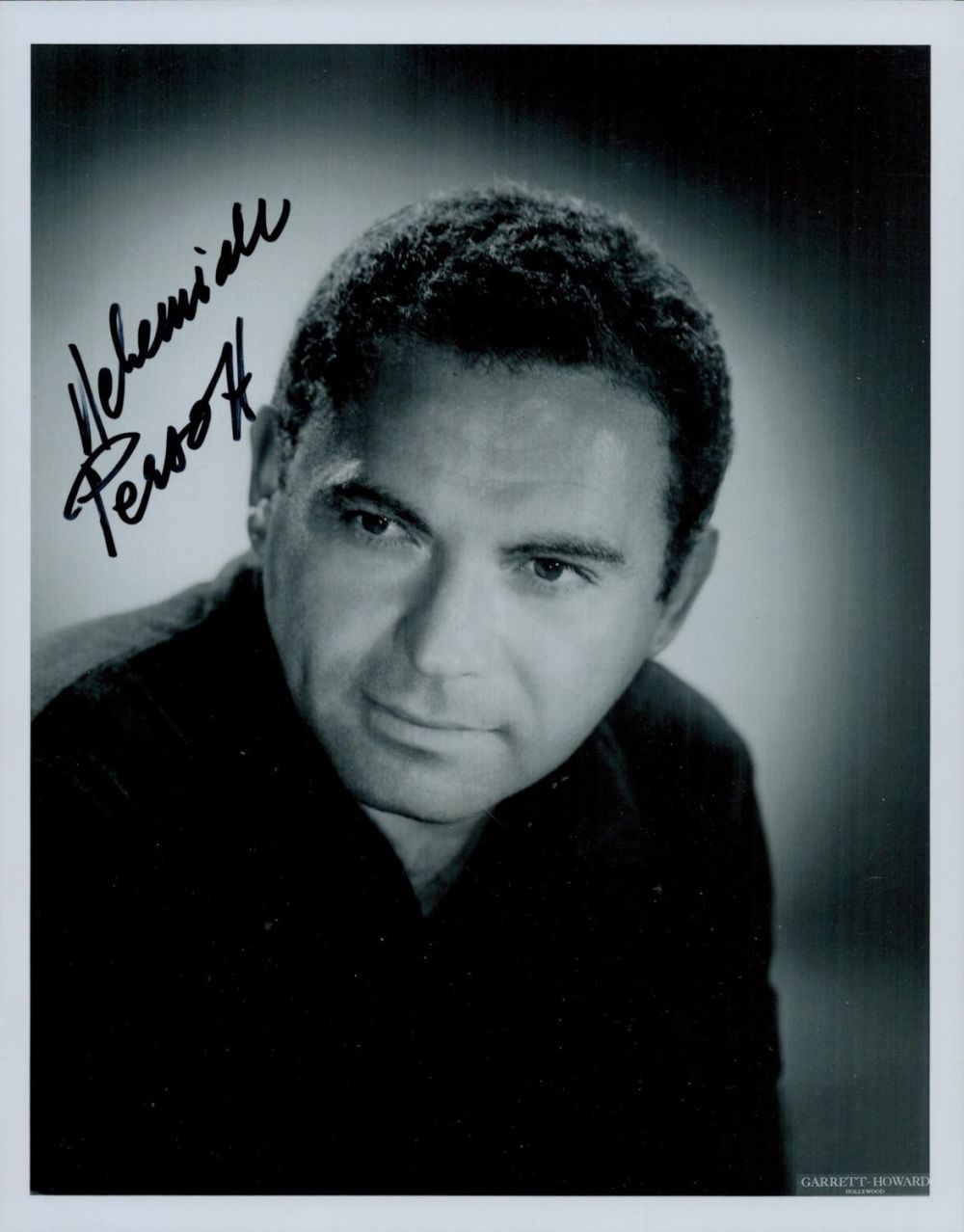 Lot 694: Nehemiah Persoff signed 10x8inch black and white photo....