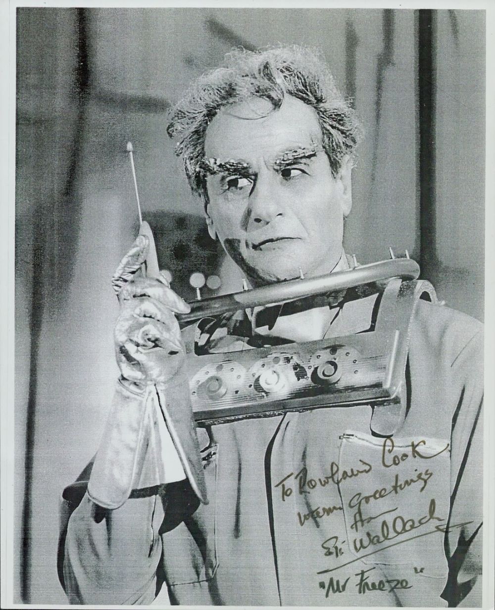 Lot 702: Eli Wallach signed 10x8inch black and white photo....