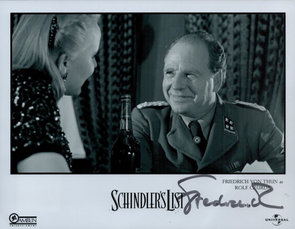 Lot 705: Fredrich Von Thun signed 10x8inch black and white...