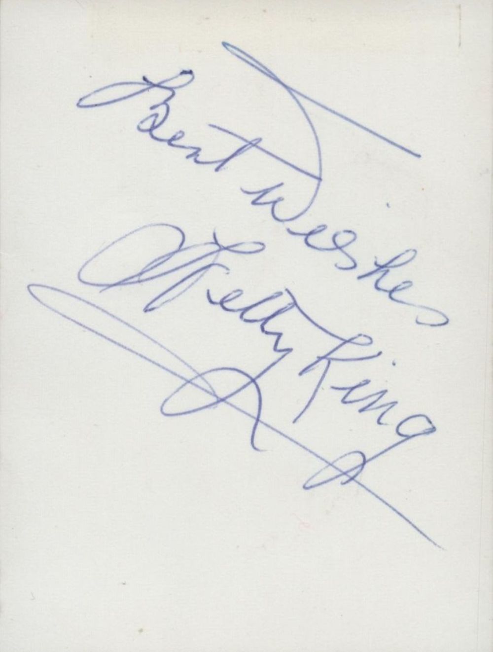 Lot 724: Hetty King signed 3x2inch black and white photo....