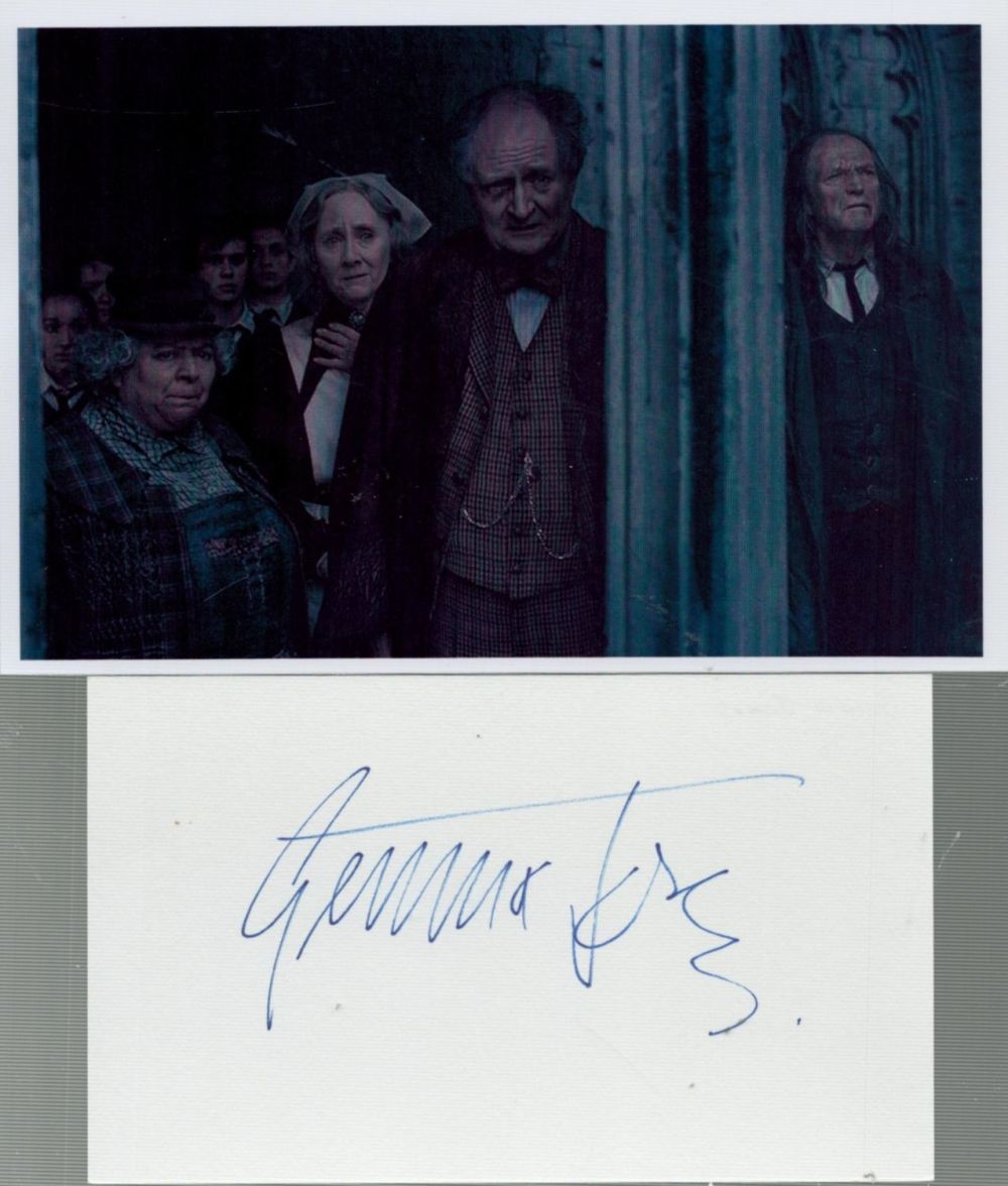 Lot 734: Gemma Jones signed white card with unsigned photo....