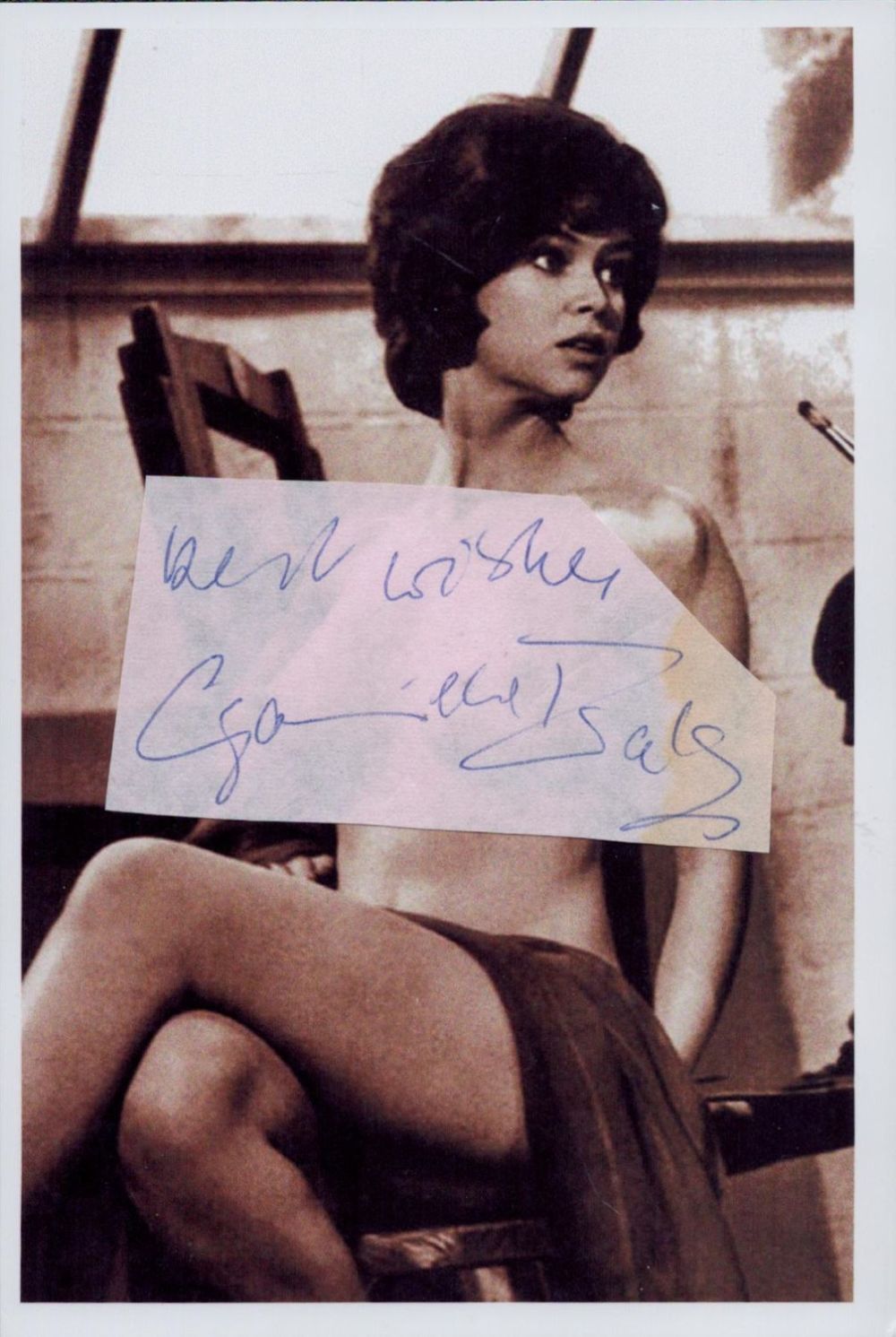 Lot 746: Gabrielle Drake small signature piece with unsigned colour...