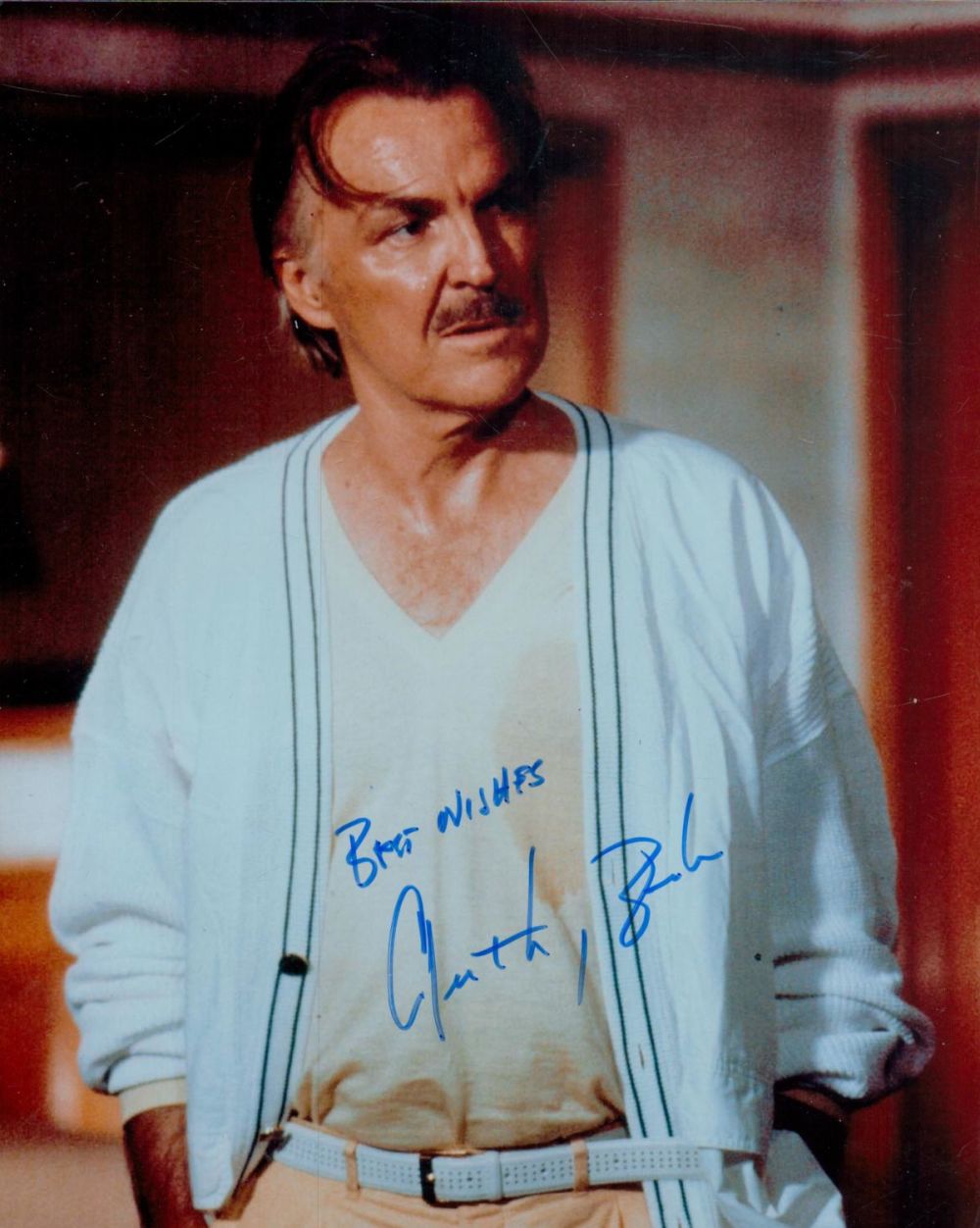 Lot 66: Anthony Zerbe signed 10x8 inch James Bond colour...