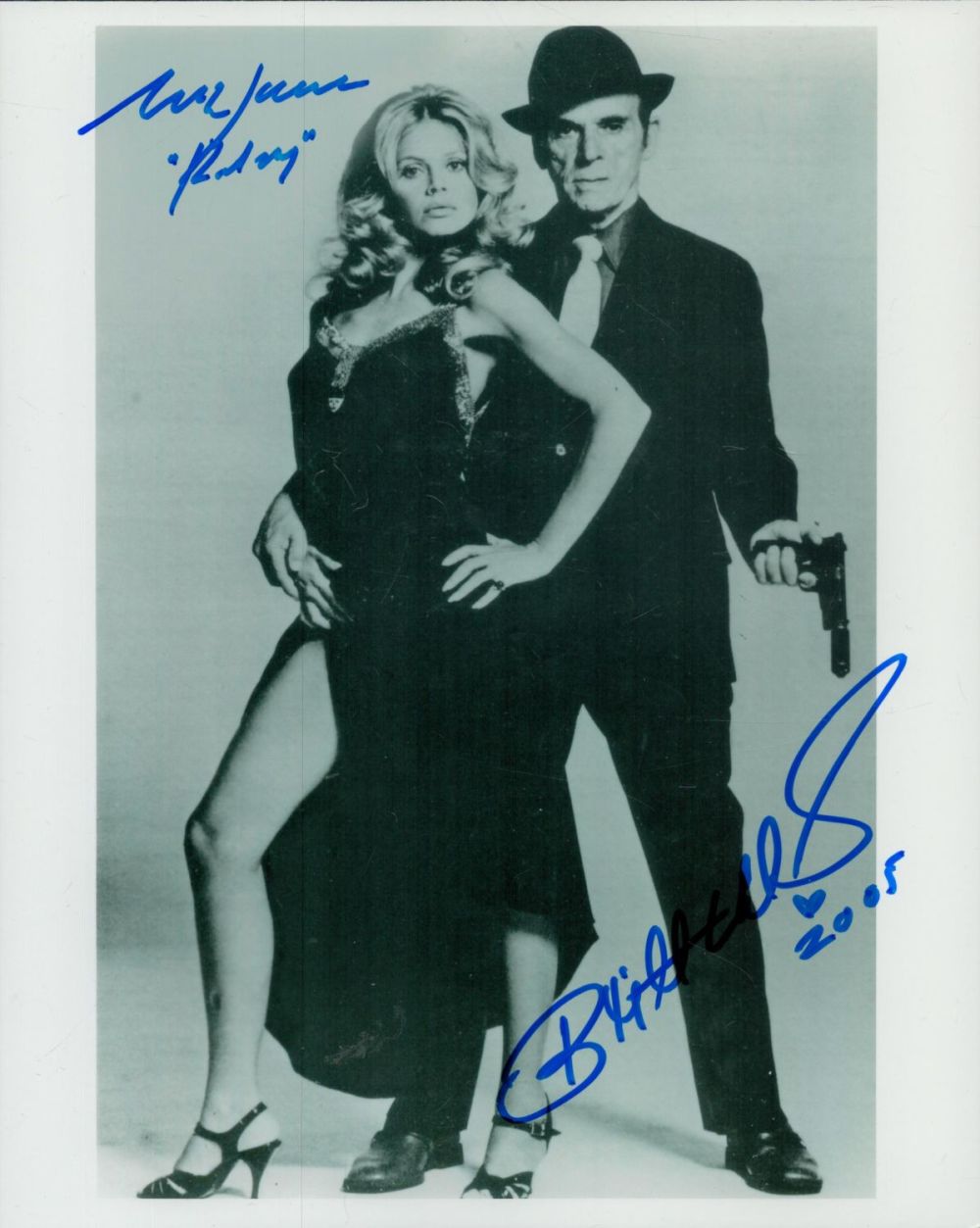 Lot 67: Brit Ekland and Marc Lawrence signed James Bond...