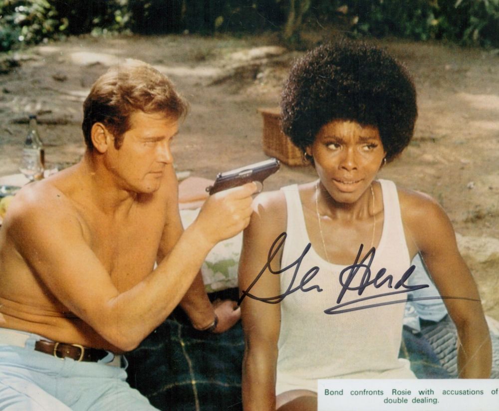 Lot 70: Gloria Hendry signed James Bond 10x8 inch colour...