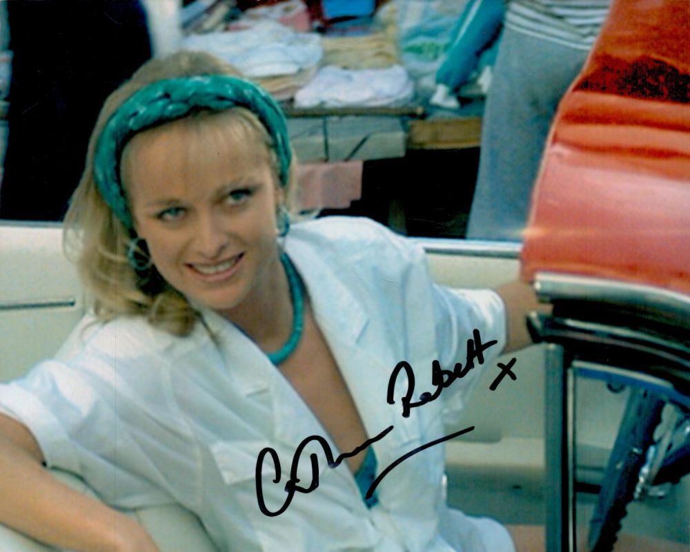 Lot 114: Catherine Rabett signed 10x8 inch James Bond Living...
