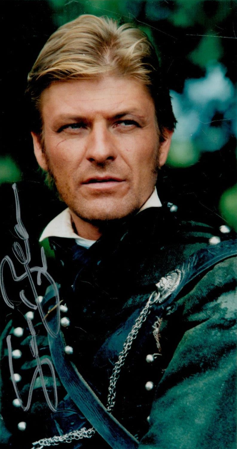 Lot 118: Sean Bean signed 6x3 inch colour photo affixed...