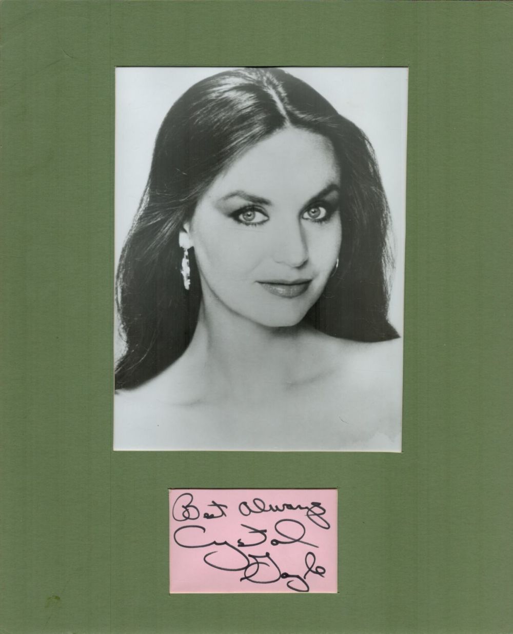 Lot 133: Crystal Gayle 15x11 inch overall mounted signature piece...
