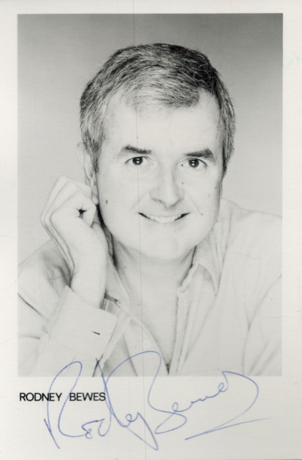 Lot 138: Rodney Bewes signed 6x4 inch black and white...