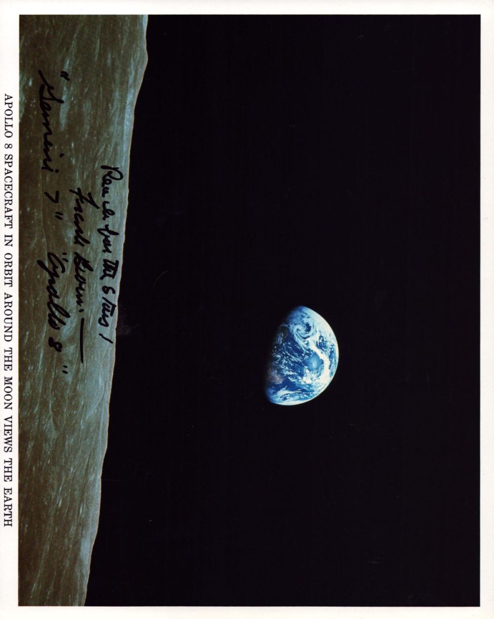 Lot 159: Frank Borman signed NASA original 10x8 inch colour...