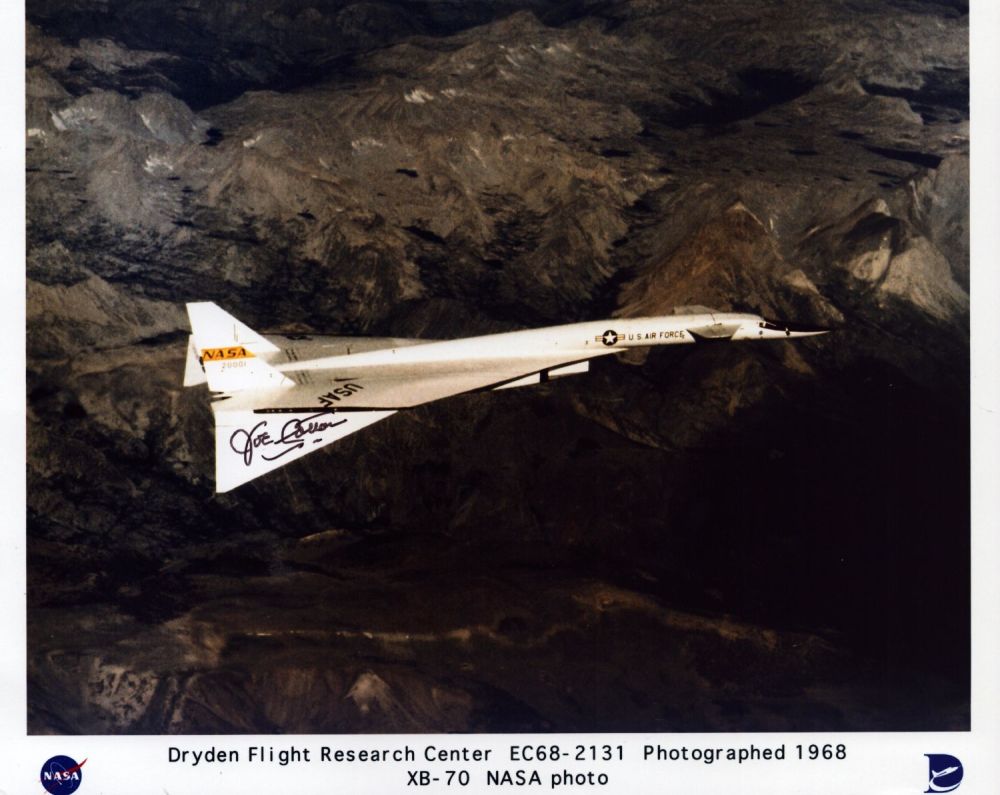 Lot 173: Joe Cotton signed 10x8inch colour photo of XB-70A...